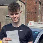 Liam from Pinxton passed his driving test on 9th September