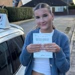 Ciara from Mansfield Ciara from Mansfield passed the driving test on 29th October 2025