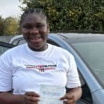 Teni from Sutton in Ashfield Teni from Sutton in Ashfield passed the driving test on 13th October 2025