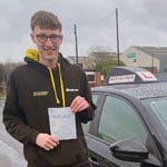 Adam from Ashfield Adam from Ashfield passed the driving test on 15th December 2025