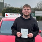 Dylan from Ashfield Dylan from Ashfield passed the driving test on 3rd December 2025