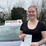 Megan passed her driving test on the 18th February 2026 Megan passed her driving test on the 18th February 2026